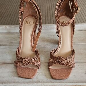 Elegant Tan Braided Women's Sandals